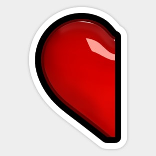 hearts love for valentine day Sticker